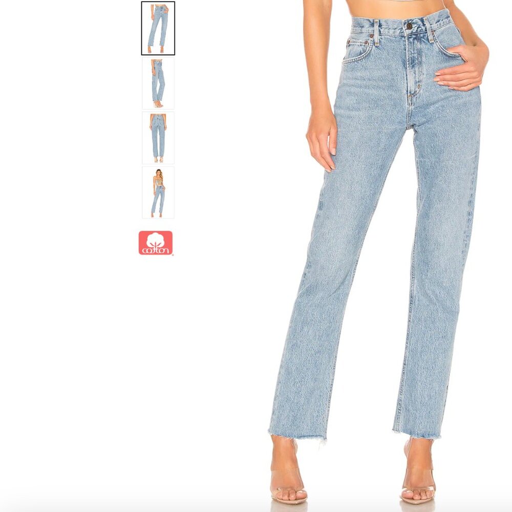 AGOLDE Cherie High Rise Straight in Merit